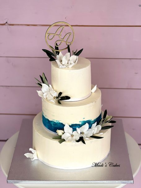 Gâteau de mariage-wedding cake bleu