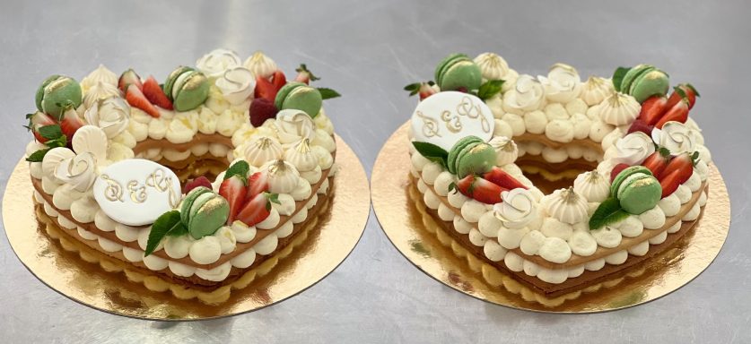 gâteau cœurs à la vanille 