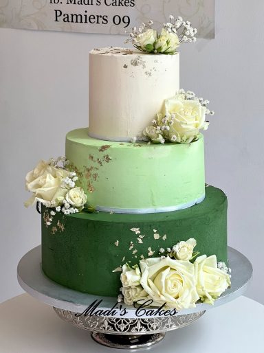 Wedding cake "Dégradé de Vert"