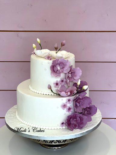 Wedding cake Orchidées violets